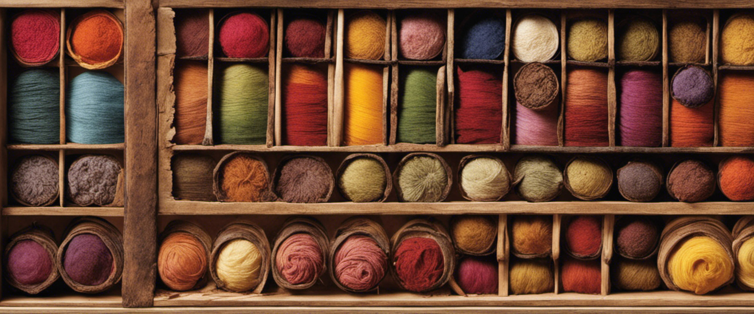An image that showcases the vibrant palette of natural dyes, capturing the intricate process of extracting colors from plants, minerals, and insects, while highlighting the ancient techniques and tools employed by artists throughout history
