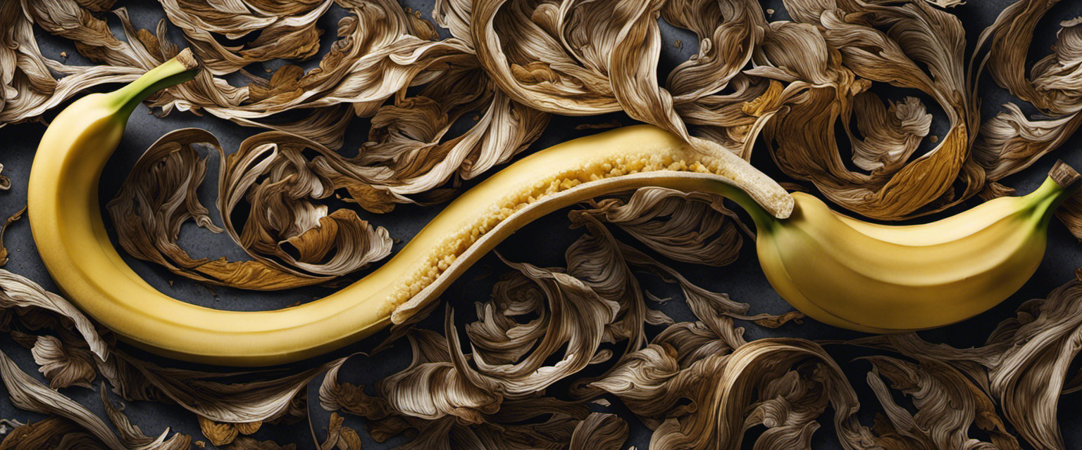 An image depicting a person slipping on a banana peel, showcasing the intricate details of their flailing limbs, the curvature of the peel, and the physics of their fall