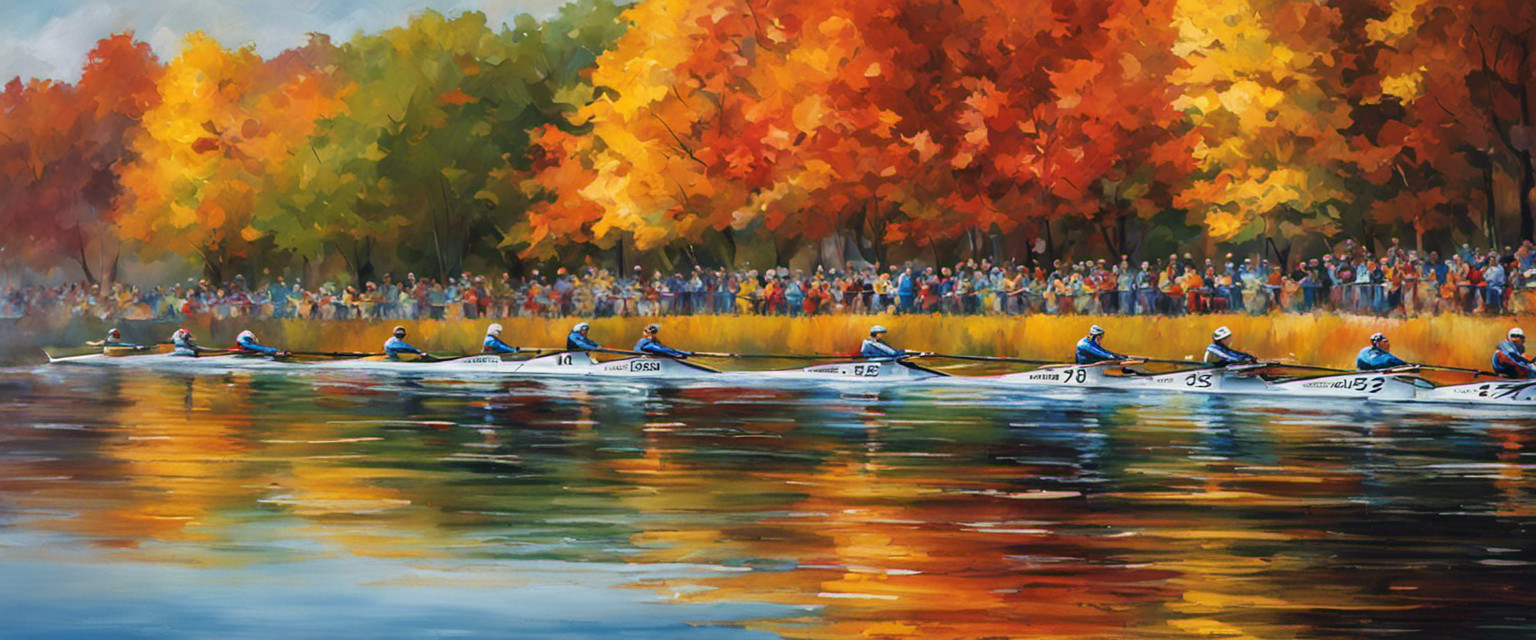 An image capturing the intense moment of leaf boats racing at the National Championships