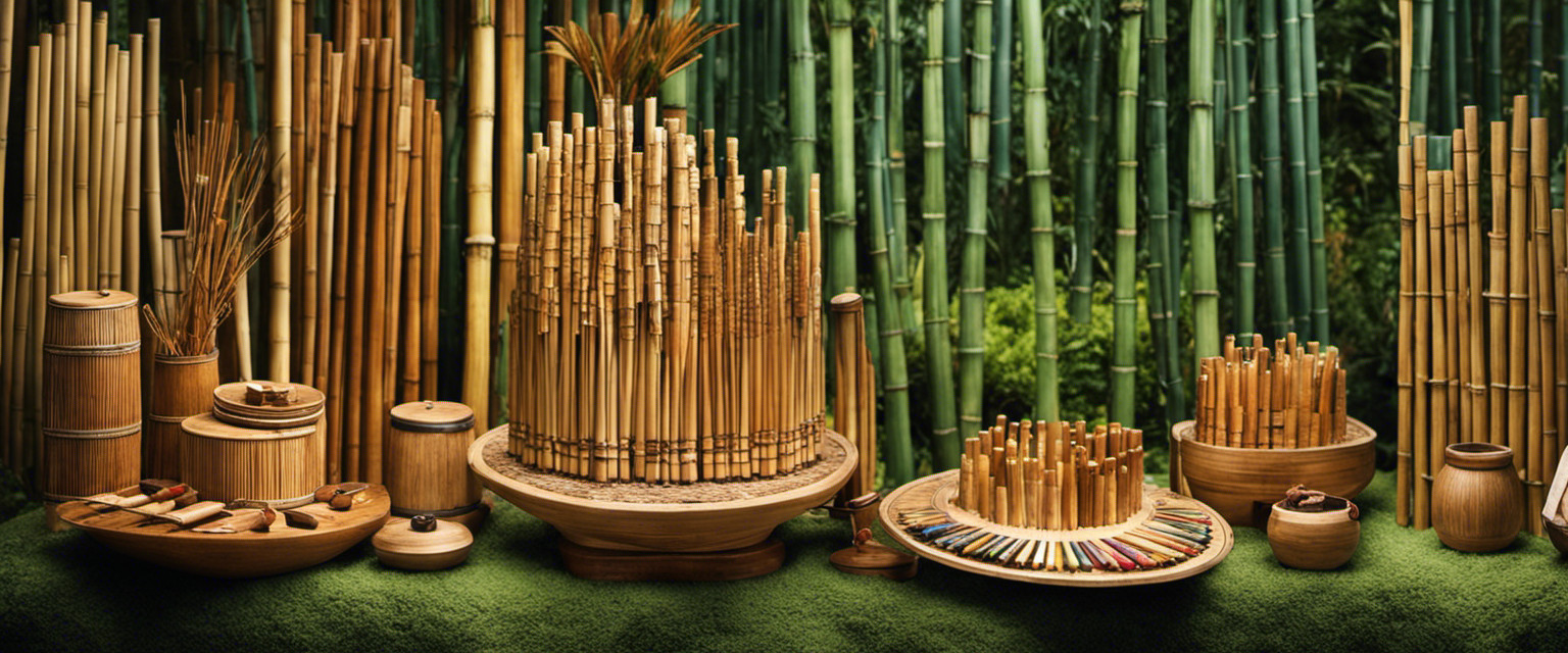 An image capturing the essence of the bamboo instrument evolution