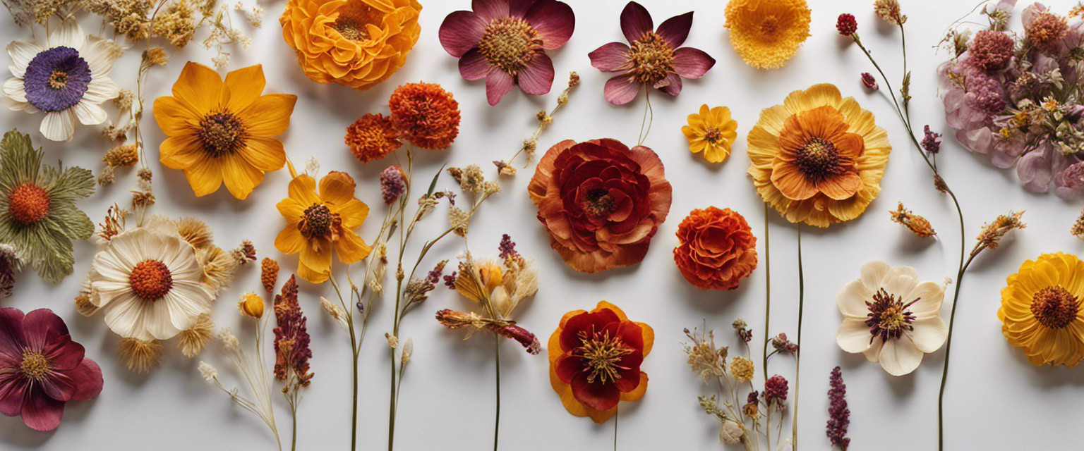 An evocative image showcasing the art of crafting with dried flowers, capturing delicate petals suspended in resin, as skilled hands meticulously arrange them into intricate designs, celebrating the unexplored origins of this fascinating practice