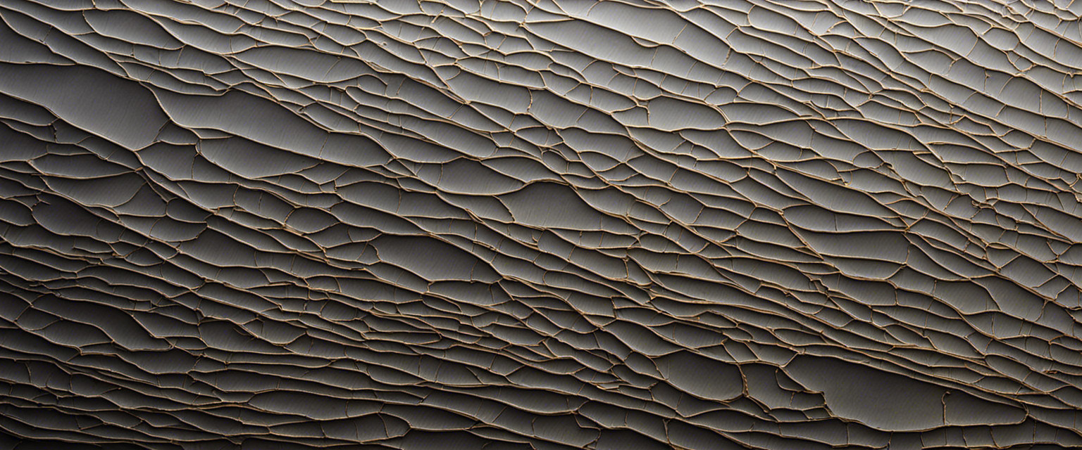 An image capturing the delicate, intricate cracks that form on a dried layer of paint