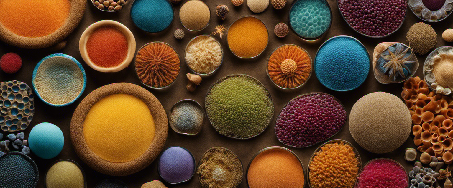An image capturing the intricate diversity of sand grains, displaying a myriad of colors, shapes, and sizes