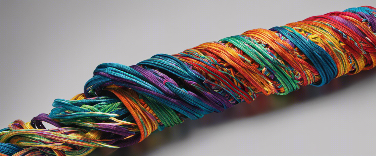 An image showcasing a colorful array of tangled shoelaces, looped and knotted in complex patterns, revealing the fascinating yet utterly useless knowledge about their various tying techniques