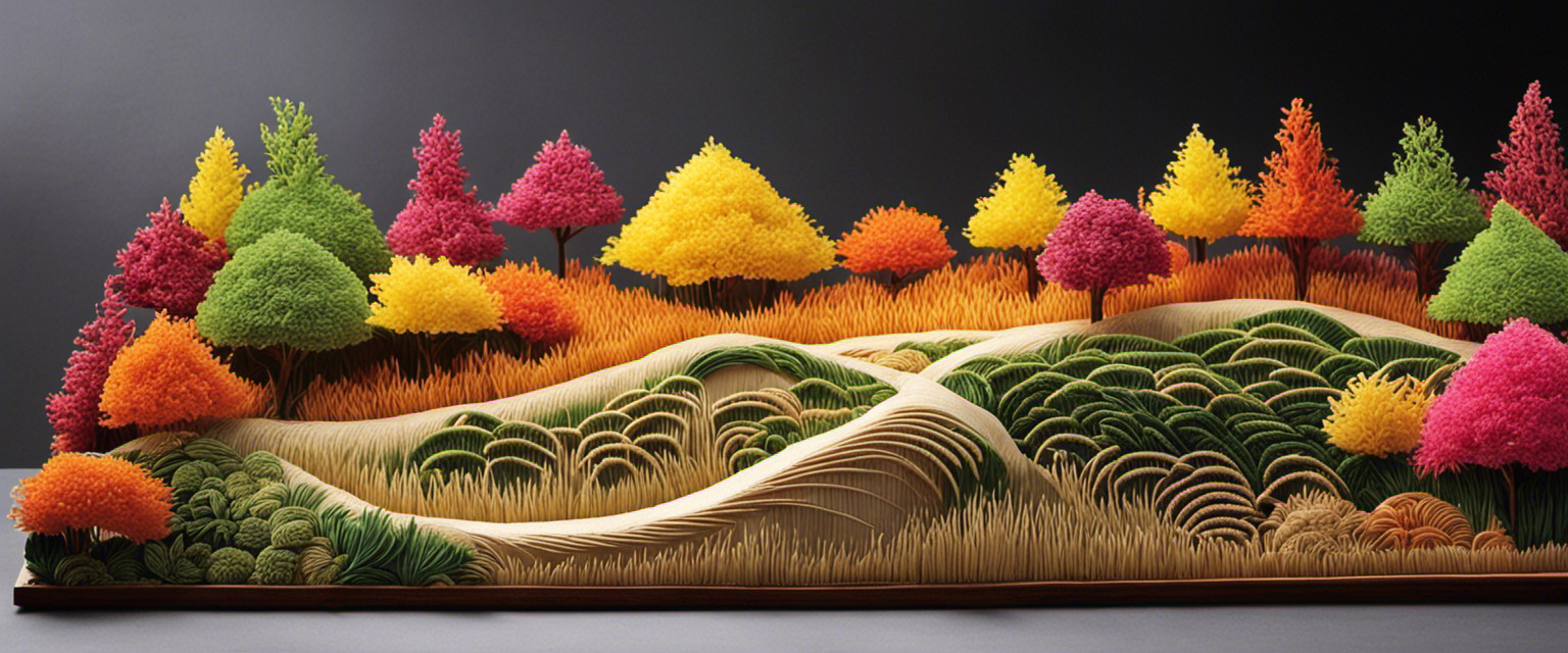 An image capturing the delicate process of sculpting intricate rice art, showcasing skilled hands gracefully molding grains into mesmerizing forms, using vibrant, colorful rice varieties and fine tools, exuding a sense of meticulous craftsmanship and useless knowledge
