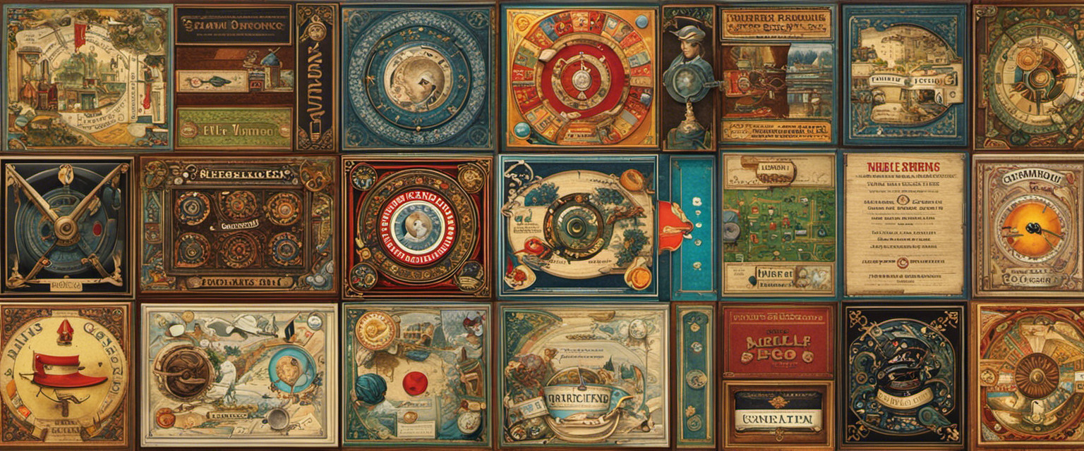 An image showcasing the intricate transformation of board game designs over time