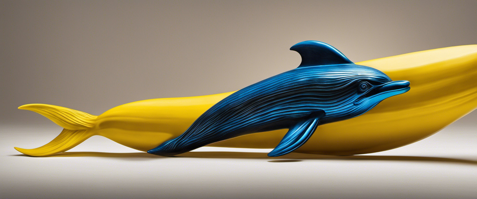 An image capturing the whimsical essence of banana dolphin sculptures throughout history