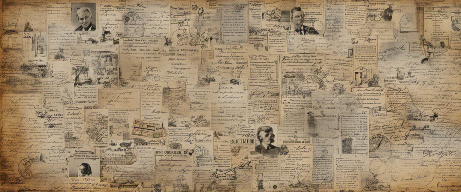 An image showcasing a faded yearbook page, filled with doodles and scribbles, featuring a collection of forgotten autographs