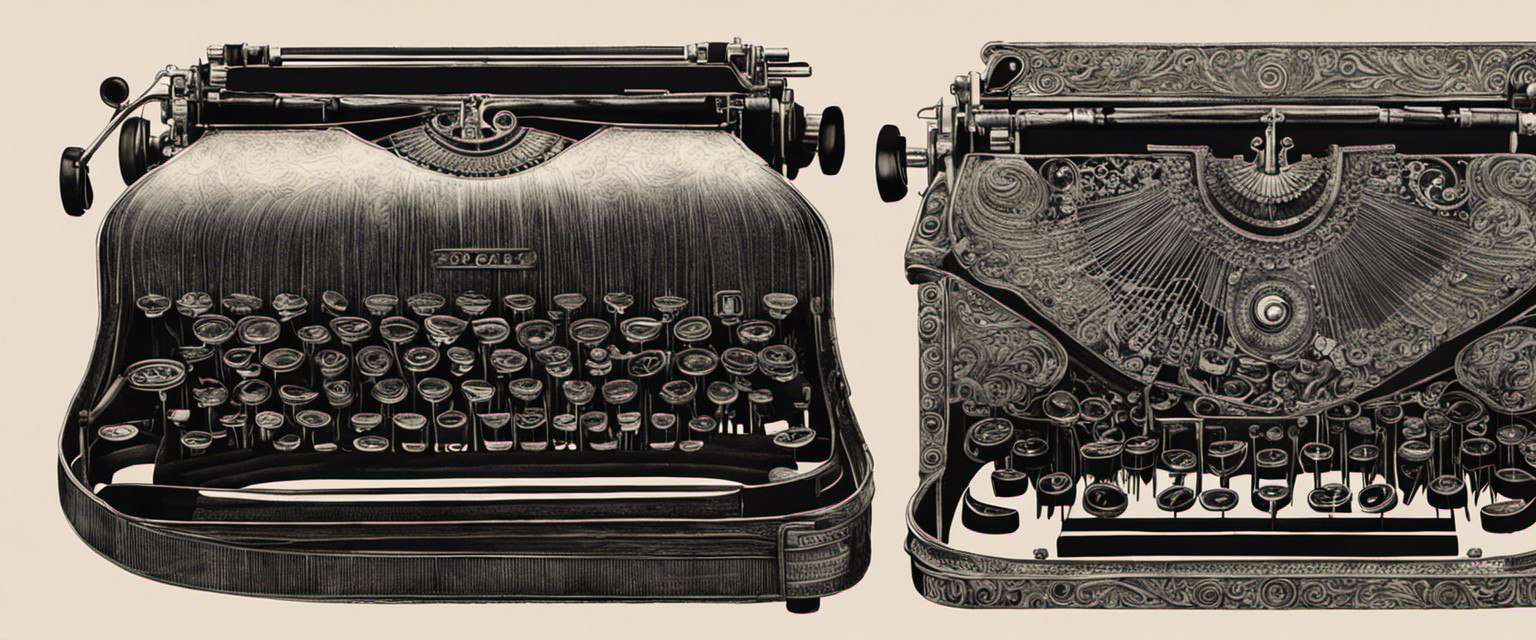 An image capturing the essence of typewriter art techniques lost in time