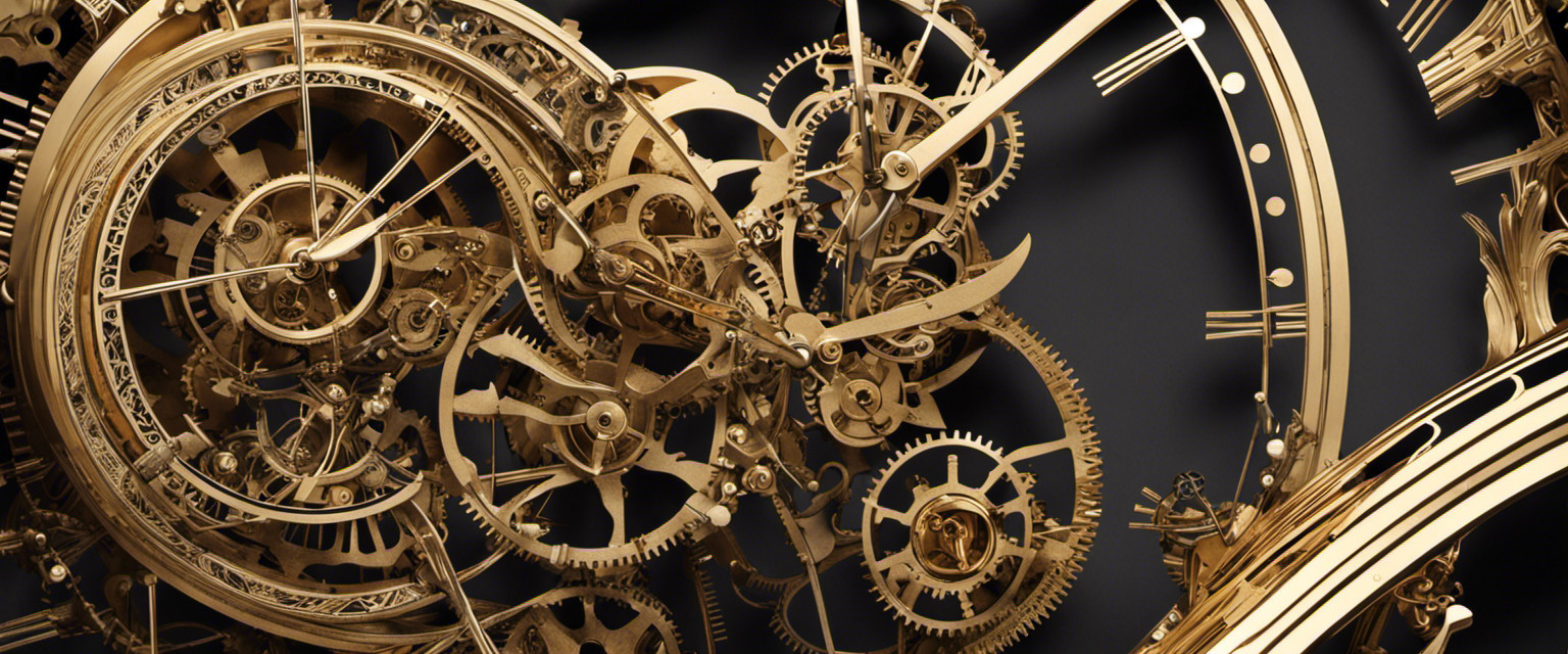 An image that captures the intricate inner workings of a pendulum clock, showcasing the delicate gears, precise escapement mechanism, and the hypnotic swing of the pendulum, revealing the beauty in useless knowledge