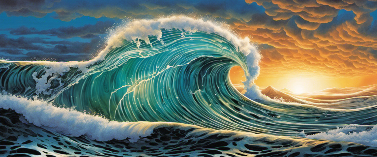 An image capturing the essence of useless knowledge about ocean waves' science