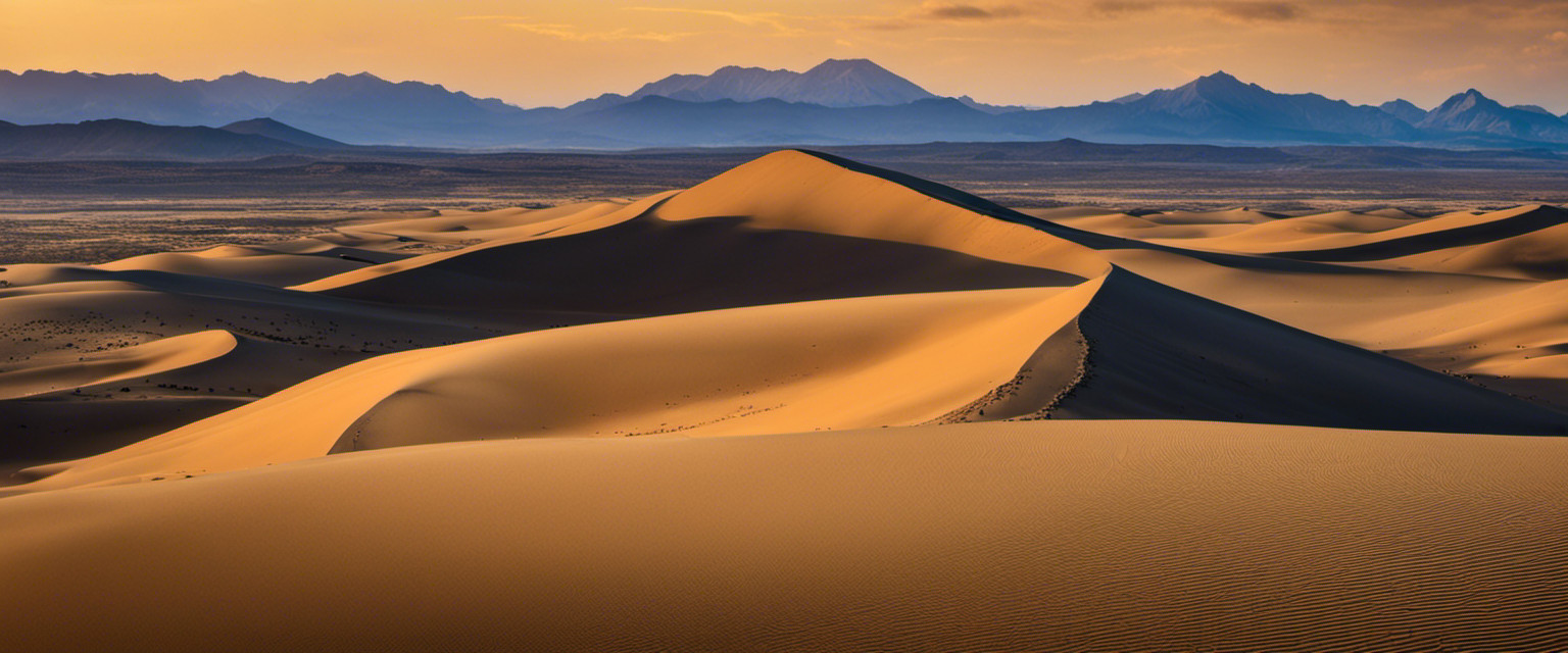 An image showcasing the majestic expanse of the world's tallest sand dune