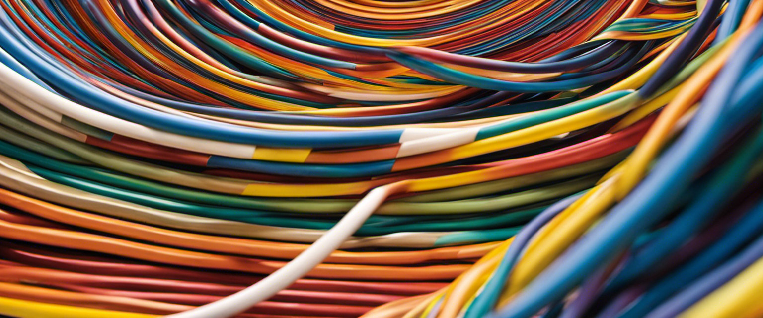 An image featuring a towering behemoth of colorful rubber bands, meticulously wound around each other in a mesmerizing spiral
