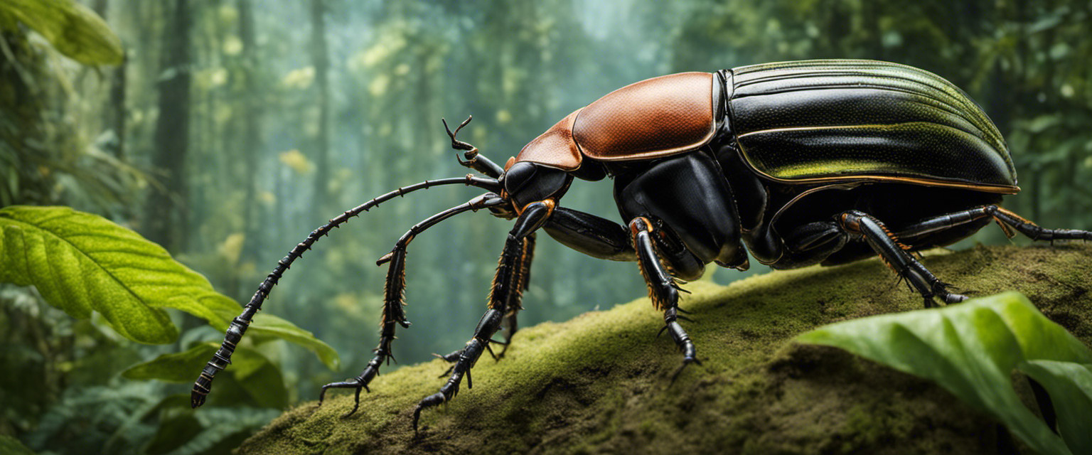 An image showcasing the colossal world of the largest beetle species
