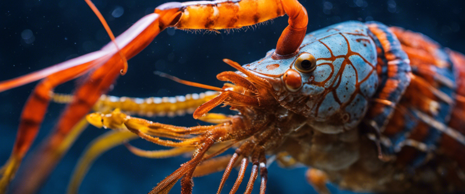 An image showcasing the colossal world of the largest shrimp species